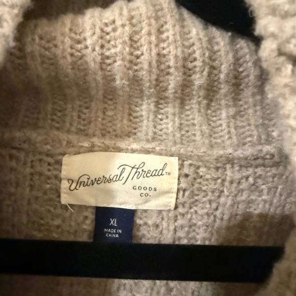 Universal Thread Ribbed Tan Turtleneck Sweater - Picture 3 of 4